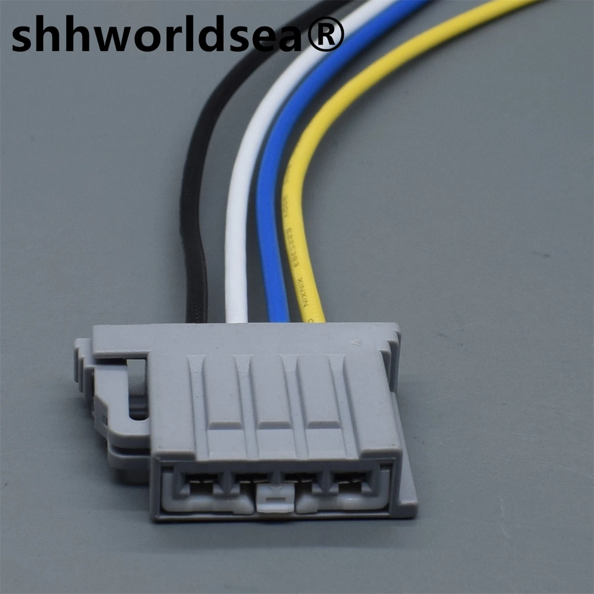 

shhworldsea 4 Pin 2.8 Series Grey Electric Cable Harness Unsealed Socket With Terminal For Automobile 7283-2105-40