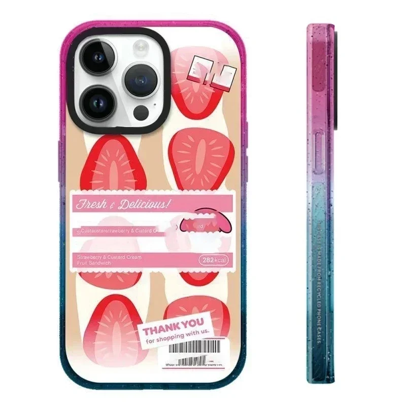 

New Rabbit Acrylic Colorful Border iPhone 11 12 13 14 15 Pro Max Case - Protective iPhone Case with MagSafe