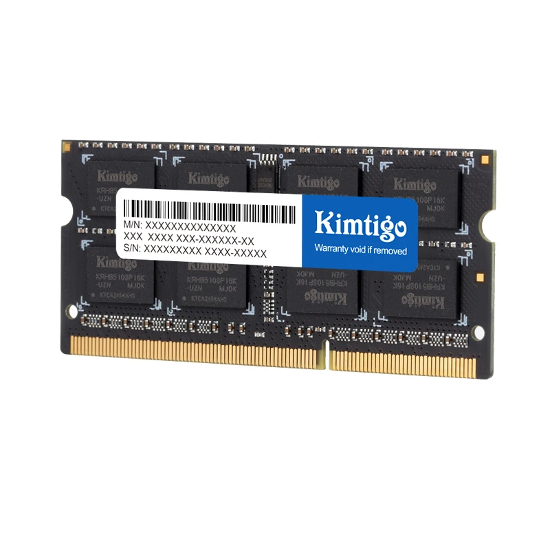 Kimtigo-Barrette de RAM DDR3 SODIMM 4 Go ou 8 Go pour PC portable, module  de mémoire vive, fréquence 1600MHz, norme PC3L 12800S, NON ECC, broches  204Pin, tension 1.35V - AliExpress