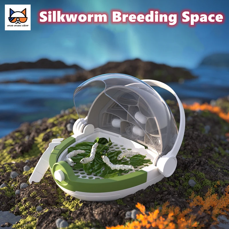 

Portable Silkworm Breeding Capsule Container Reptile Feeding Box Kids Outdoor Observation Insect Habitat Nurturing Bucket Cage