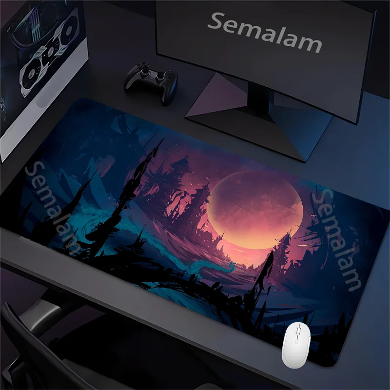 Enchanted Forest Gaming Mouse Pad – Non-Slip Rubber Base, Washable Desk Accessory for Home & Office Decor (35x60)