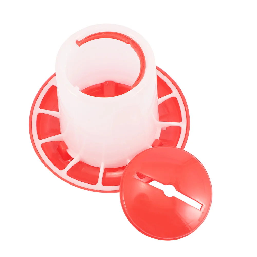 Poultry Feeders Plastic 1.5Kg Reusable Chick Hen Quail Pigeon Feeding Watering Tool Farm Animal Supplies poultry feeder