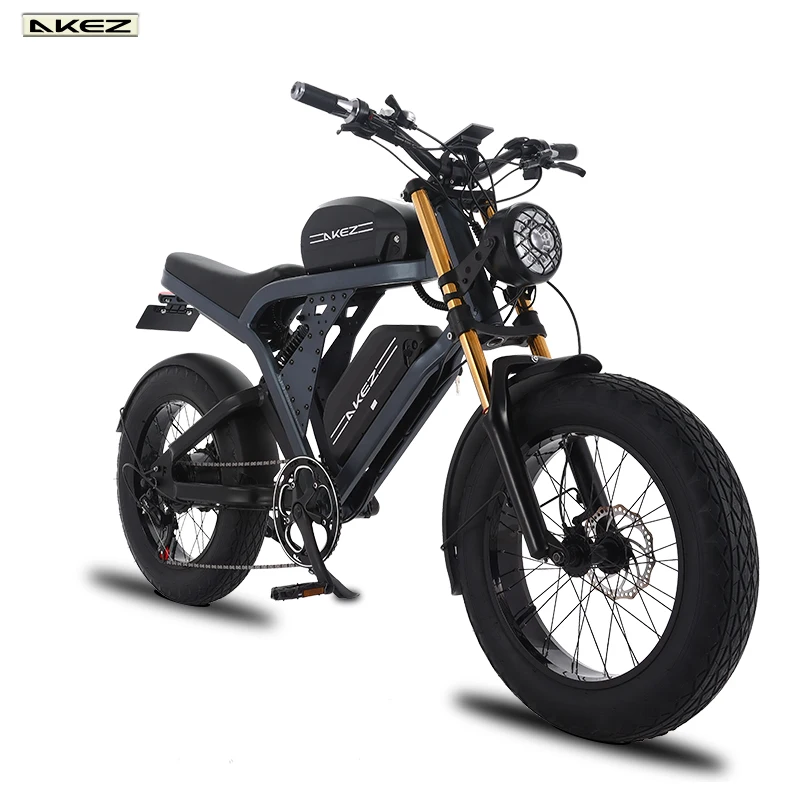 

1500w Oil Brake 20inch Aluminum Alloy Off-road Electric Bicycle 7 Variable Speed Retro Smart Snow Fat Tire E Bike