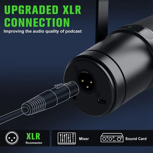 전문 USB/XLR 동적 마이크 방송 팟 캐스트 및 녹음 스튜디오 마이크 음악 및 음성 SM7B
