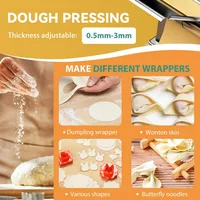 Electric Family Pasta Maker Machine Noodle Maker Pasta Dough Spaghetti Roller Pressing Machine Stainless Steel 135W for Home Use 2