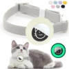 Airtag Cat Collar for Apple Tag Anti-Lost GPS Tracker Protective Case Light Fashion Stretch Elastic Cats Collar for Kitten Puppy