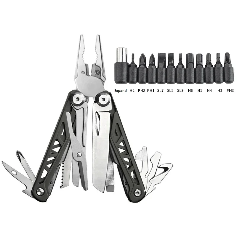 

Portable Pliers Combination Pliers Multitools Wire Cutter Multifunctional Multi Tools Outdoor Camping Folding Knife Pliers Clamp