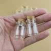 Wholesale 50/105 pcs/lot Decorative Small Glass Bottles  5ml Glass tube Cork Stopper Crafts Jars Mini  Bottles Wishing Gift 6