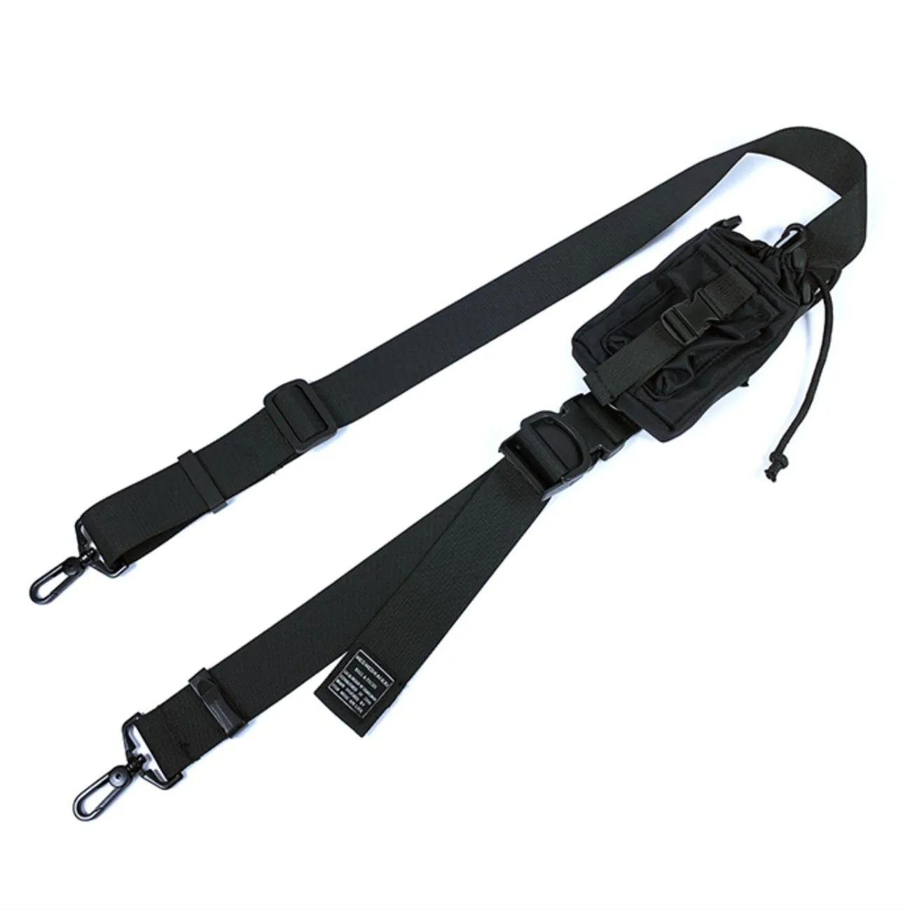 Punk Hip Hop Multifunction Coin Crossbody Bag Men Women Adjustable Techwear Shoulder Strap Chest Bag Detachable Mini Phone