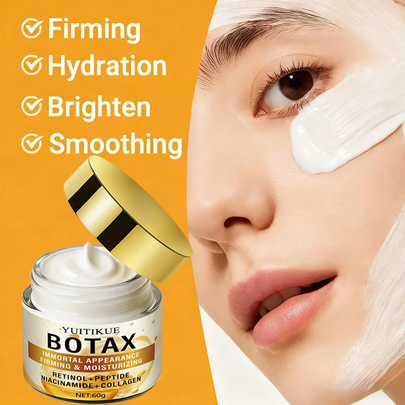 BOTAX face cream with an enduring appearance, firmness, and hydration. Retinol, peptides, niacinamide, collagen