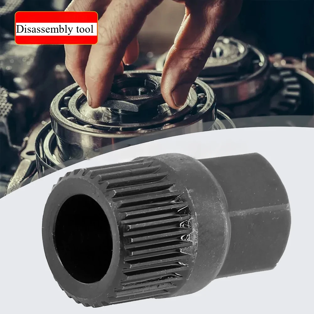 Werkzeug zum Entfernen der Riemenscheibe, Auto-Lichtmaschine, 33 Zähne, Kupplungsfrei, Schwarz, für Keilriemenscheibe, Kfz-Zubehör ﻿ – Detail 6
