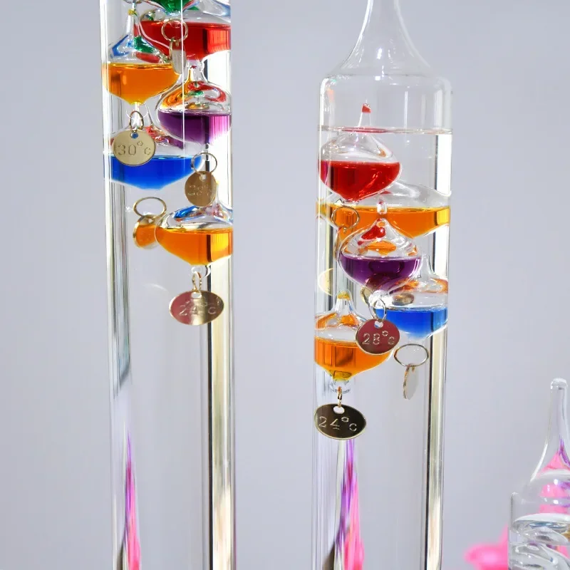 

Wine Birthday Suspension Office Cabinet Ball Room Gift Swing Living Creative Physics Galileo Color Thermometer