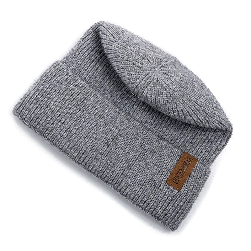Unisex Winter Hat Plush Fleece Warm Winter Cap Stylish Soft Beanie Hat For Men Women Outdoor Thicken Ski Sports Knitted Hat