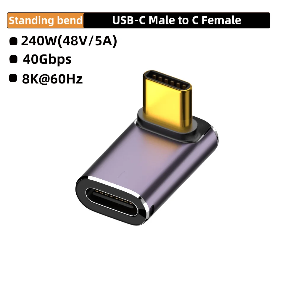 ตัวเลือกสินค้า อะแดปเตอร์ USB-C 40Gbps ชาร์จเร็ว 240W สำหรับ MacBook และอุปกรณ์ USB-C