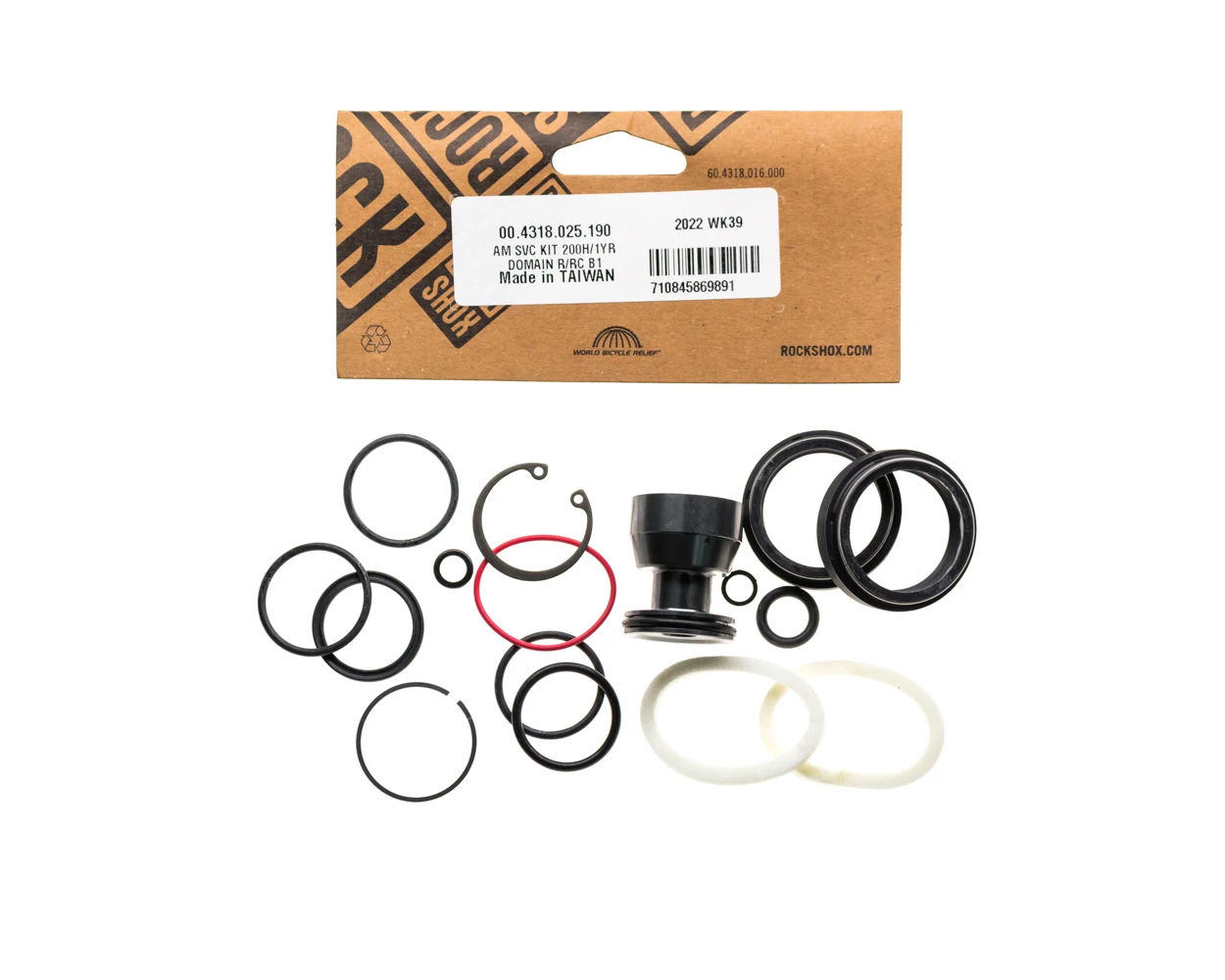 

ROCKSHOX 200 HOUR/1 YEAR SERVICE KIT - DOMAIN R/RC B1+ (2022+) 00.4318.025.190