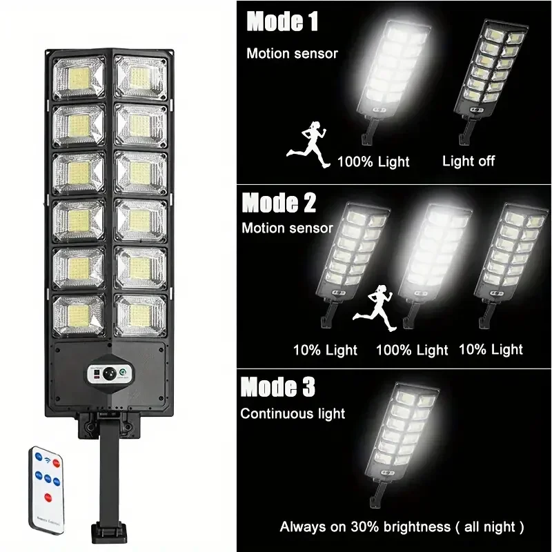 Super Bright Solar LED Light Outdoor Sunlight Floodlights External Solar Lamp with Motion Sensor Solar Powered LED Street Lights 2
