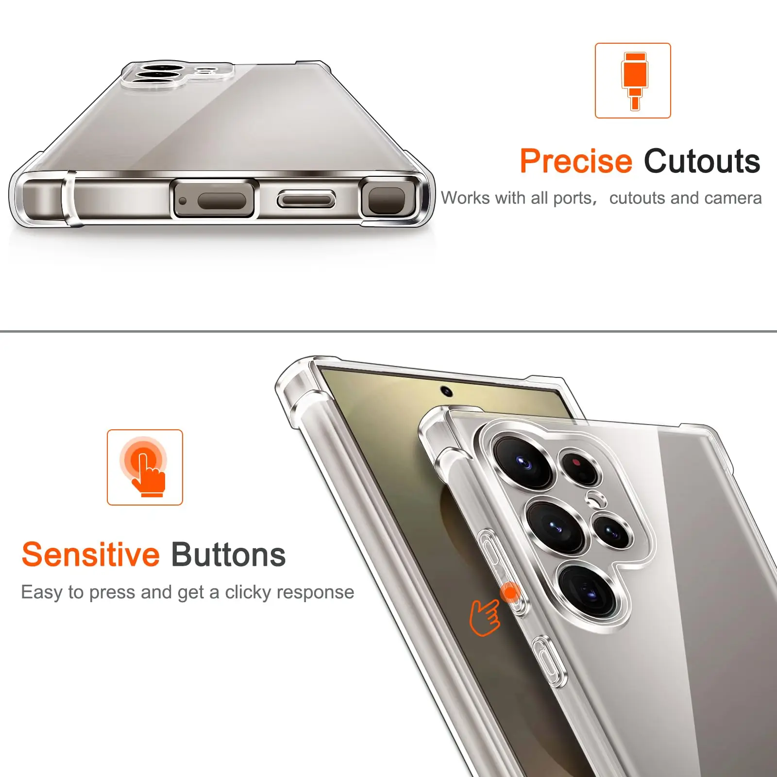 Shockproof TPU Soft Silicone Phone Case - Durable Back Cover