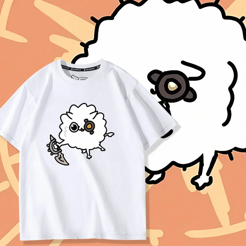 Heroes Lol League Game Cotton Round Neck Short Sleeve T-Shirt Rengar Poodle Cartoon Men's And Women's Summer Clothes Trend