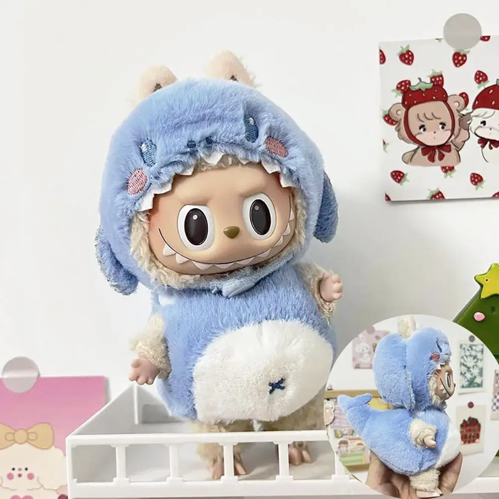 Clothes only)17cm blind box macaron for Labubu Time to chill