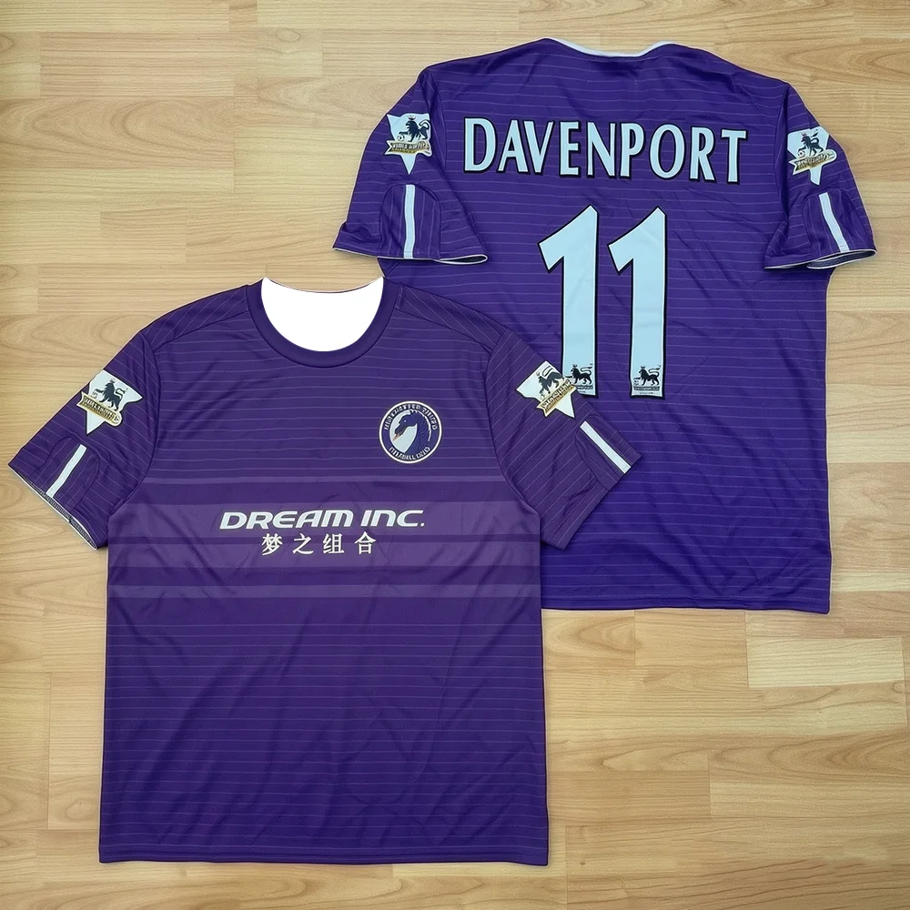 Unisex Harchester United Retro Fußballtrikot Vintage Fletcher 8 11 Davenport Movie Dream Team Eltern-Kind Sportliches Fußballshirt