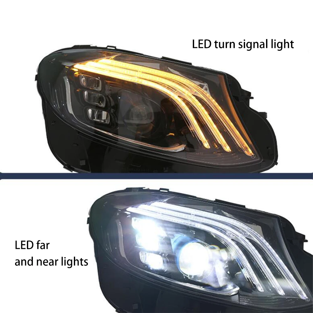 

Car LED Headlight Lamp For Benz W213 E-Class E200 E260 E300 2016-2020 Accessories Headlight High Beam Lights Low Beam Lights