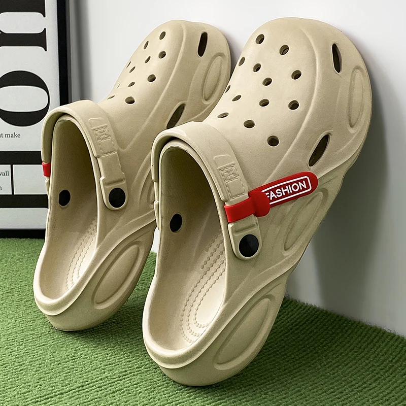 Summer Sandals Men New Fashion Cave Shoes Comfortable Soft Sole Outdoor Indoor Men's  Garden Clogs Beach Shoes Slippers 5
