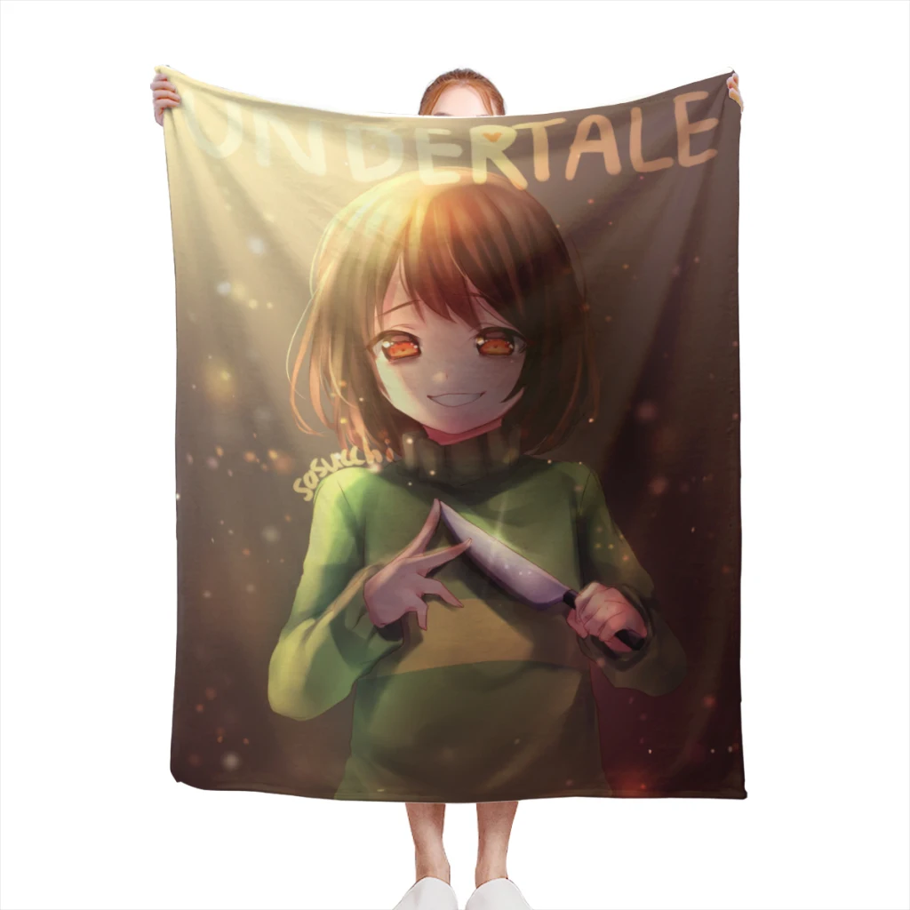 

Undertale Comfortable Blanket Fluffy Soft Bedroom Decor Sofa Blankets Comforter Home and Decoration