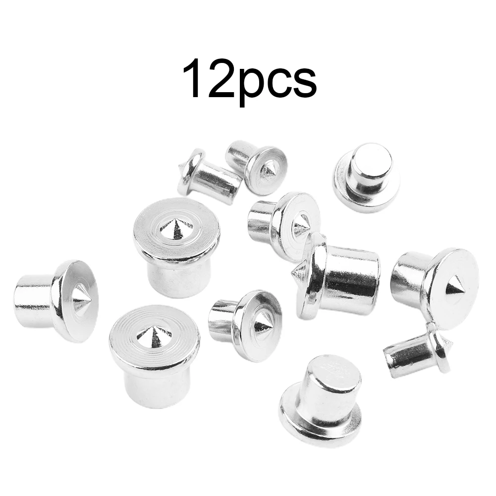 

12Pcs Dowel Tenon Center Set Woodworking Locator Roundwood Punch Wooden Furniture Centering Point Drilling Woodoworking Tools