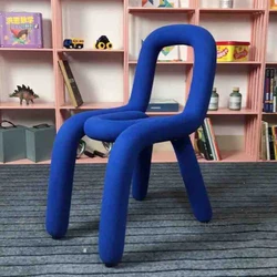 Sillas de comedor nórdicas simples con forma de codo y respaldo, muebles creativos para sala de estar, taburete de maquillaje, restaurante