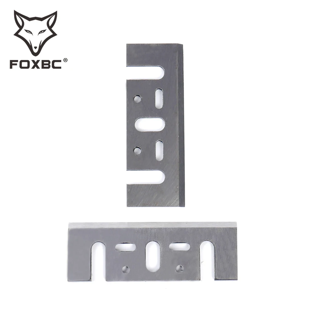 Lama per pialla FOXBC 110mm HSS per Makita 1911B 1912B 1002BA, Enkor, Interskol, Extol 8893403A, utensile elettrico per pialla 110x29x3mm 2 pezzi