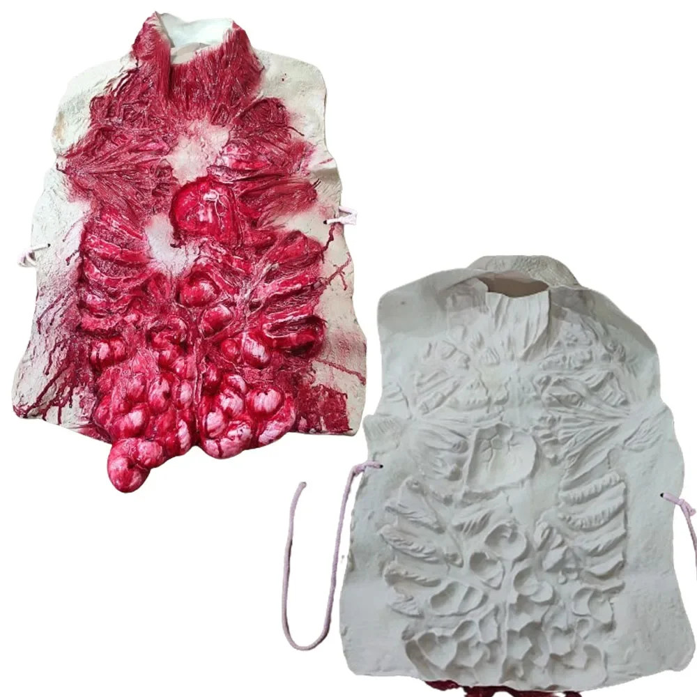Costume Halloween Homme Torse Sanglant Intestins - Accessoire Zombie Cosplay Maison Hantée