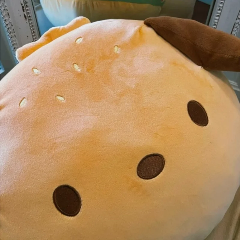 Adorable Hamburger Shape Plush Toy, Cute Dog Stuffed Animal for Kids, Soft Pillow Cushion Large Doll for Kid Birthday Gift
