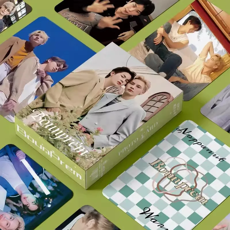 55 Pcs/Set Thai Star BounPrem Laser Lomo Card Boun Prem Characters