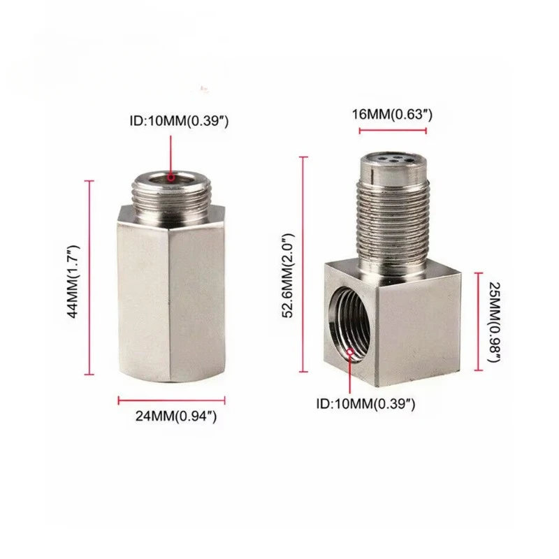 Rallonge/éliminateur De Sonde Lambda M18x1,5 En Acier Inox - Pour Système échappement Sans Catalyseur - Lot De 3
