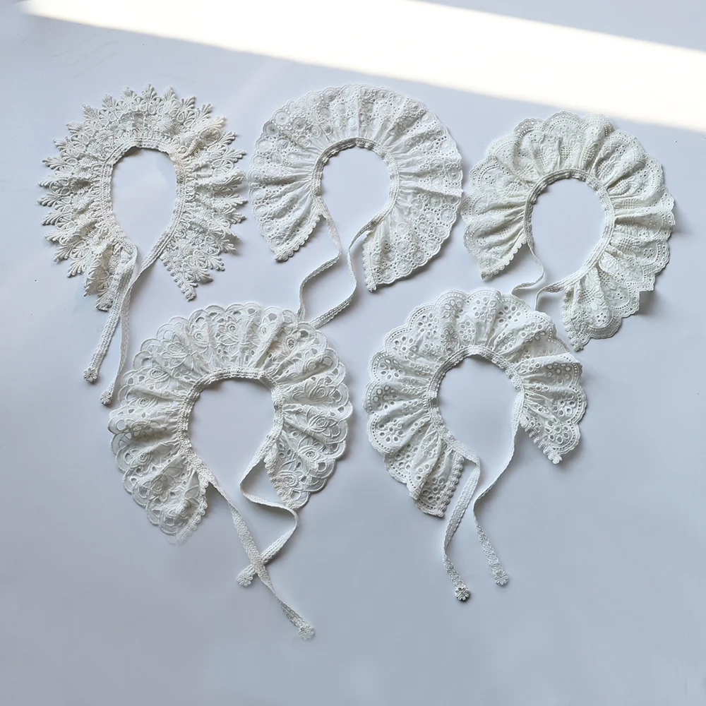 Lace Scarf for Baby Girls Hollow Out Collar Kids Accessories