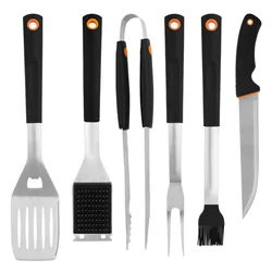 Ensemble d'outils de Barbecue en acier inoxydable, accessoires de gril, brochettes, pinces, brosse, ustensiles de Barbecue en plein air, ensemble d'outils de cuisine de Camping 