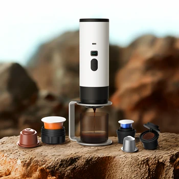 UURMI Portable Coffee Machine Wireless 3-in-1 for Ground Nespresso DolceGusto Capsule 15Bar 7800mAh Digital Display 1