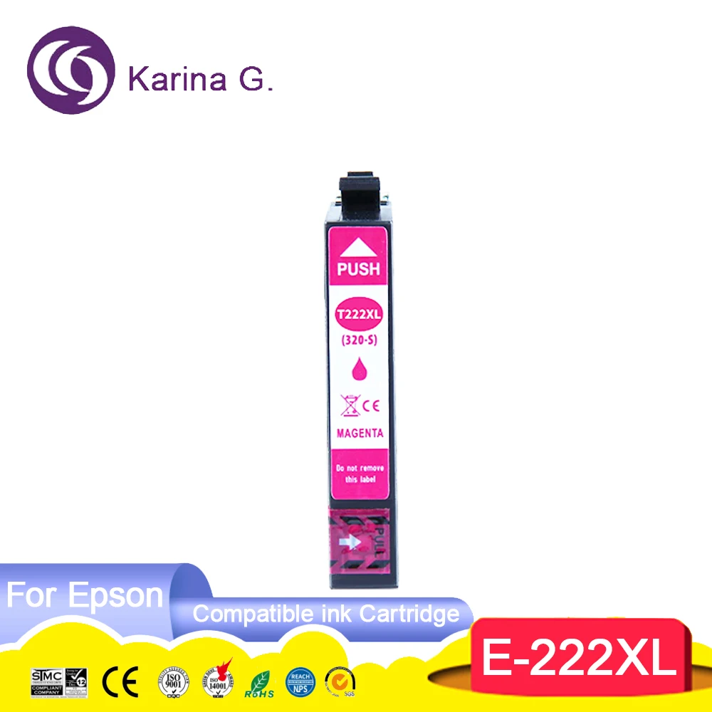 222 T222 XL 222XL T222XL Premium Compatible Color Inkjet Ink Cartridge for XP-5