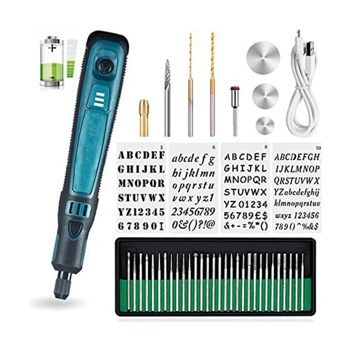 

Small Electric Grinder Carving Tools Rechargeable Dynamic Grinding Pen Mini Set