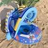 Baby Floating Water Toys Inflatable Swimming Seat Circle Swimming Pool Beach Swim Ring Water Seat with Sunshade Summer Party Toy 3