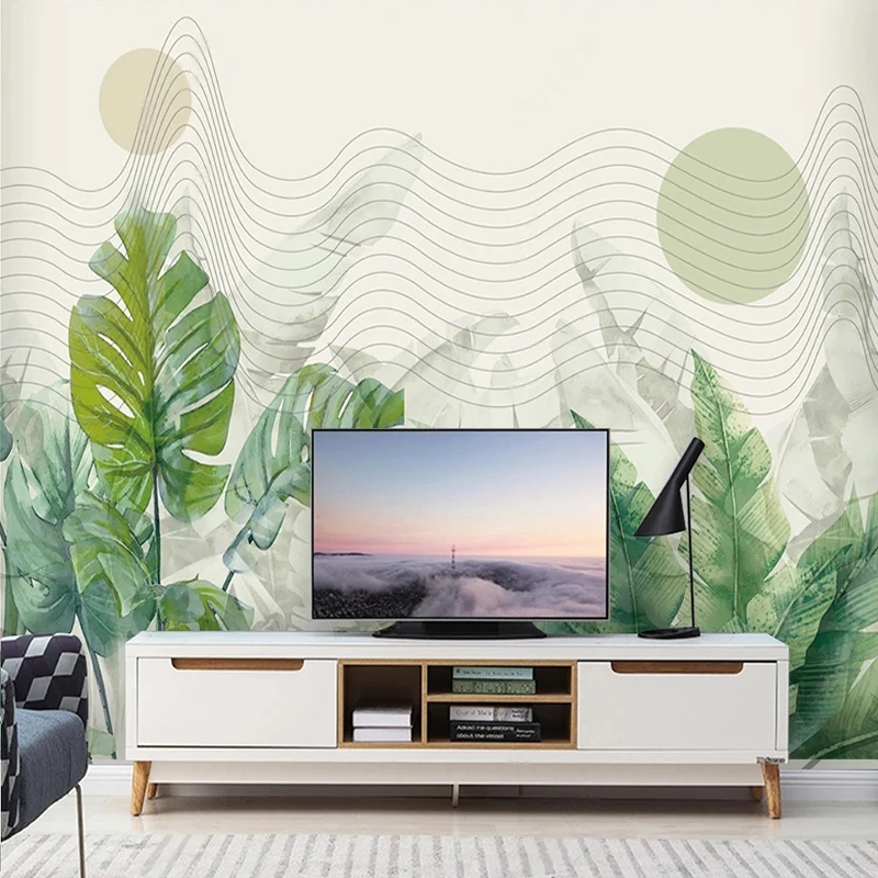 Custom Size Modern Minimalist Plant Abstract Geometry Large Mural Wall Painting Bedroom Living Room TV Home Decor 3D Wallpaper plants for the people a modern guide to plant medicine