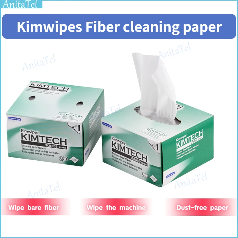 

Wholesale 280 PCS KIMTECH Kimwipes Fiber cleaning paper kimperly wipes Optical fiber wiping paper USA Import wiping paper