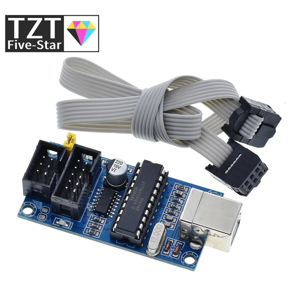 TZT-1Set-USBTiny-USBtinyISP-AVR-ISP-Programmer-Bootloader-For-Arduino ...