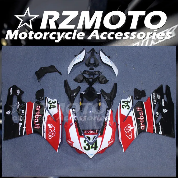 

Injection Mold New ABS Motorcycle Fairings Kit Fit for Ducati 959 1299 Panigale s 2015 2016 15 16 Bodywork set Custom Red 34