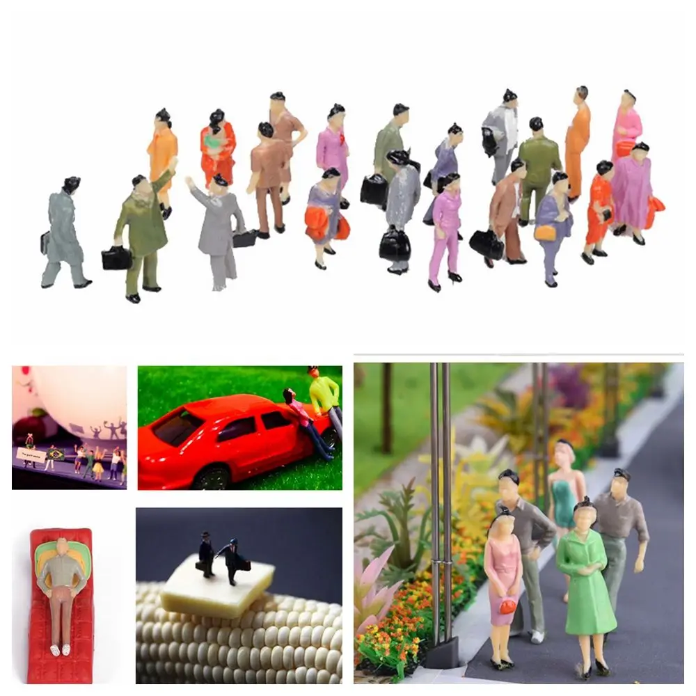 Colorful ABS Mini People Figures Model
