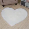Irregular Heart Plush Carpets Bedside Soft Sweet Anti-slip Living Room Bedroom Floor Sofa Universal Washable Home Decor Doormat 2