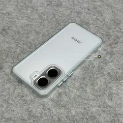 Transparent Two - in - One TPU Anti - fingerprint Shockproof Bumper Case for Vivo iQOO Neo10 Pro (China) (Blue)