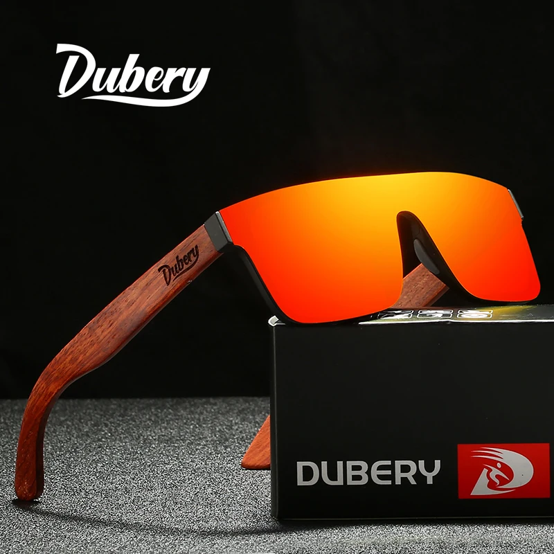 

DUBERY Natural Wooden Sunglasses Men Polarized Fashion Sun Glasses Original Wood Oculos De Sol Masculino 219