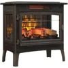 NEW duraflame Freestanding Electric Fireplace Stove Heater with 3D Flame Effect for 1,000 Sq. Ft. Room, Black 2