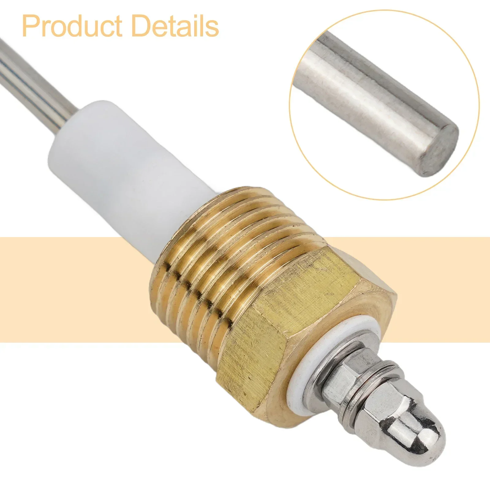 1개 액체 레벨 전극 프로브 G1/2인치 수위 핀 액체 인디케이터 전극 프로브 4.4x342mm 증기 보일러 액세서리